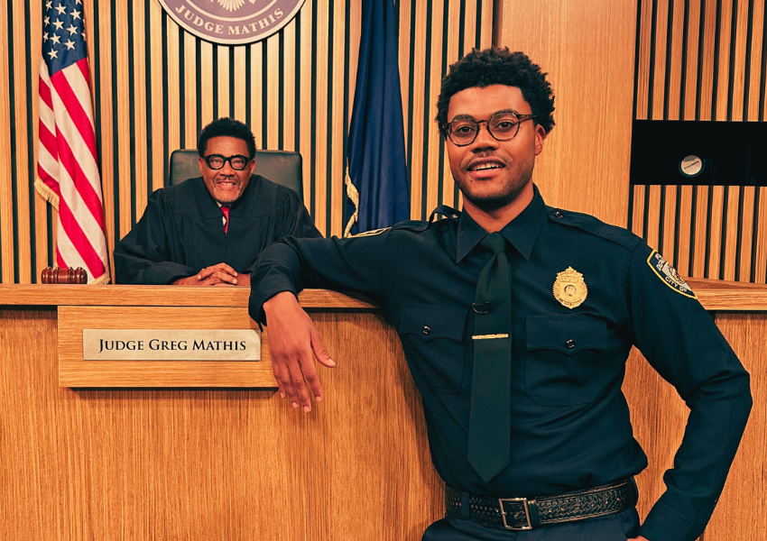 DreJetmir's tweet image. @_AmirMathis  is the real deal. “Mathis Court with Judge Mathis” is going to be a genuine Mathis courtroom experience... my son, who’s completed training to become an official Sheriff Reserve Officer, will maintain order in the court&quot;. - Judge Greg Mathis