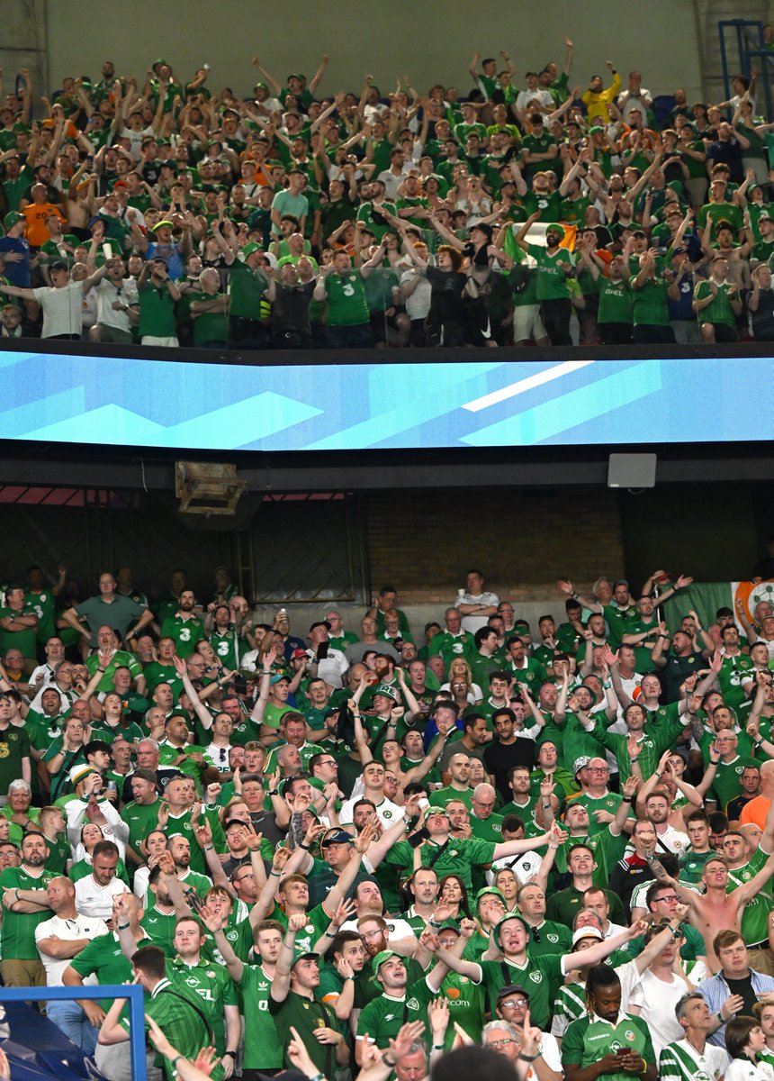 IrelandFootball's tweet photo. The best fans in the world, of that there's no doubt 💚

Thank you for your support and safe journey home 🤝 https://t.co/mOJFK8Ku2V