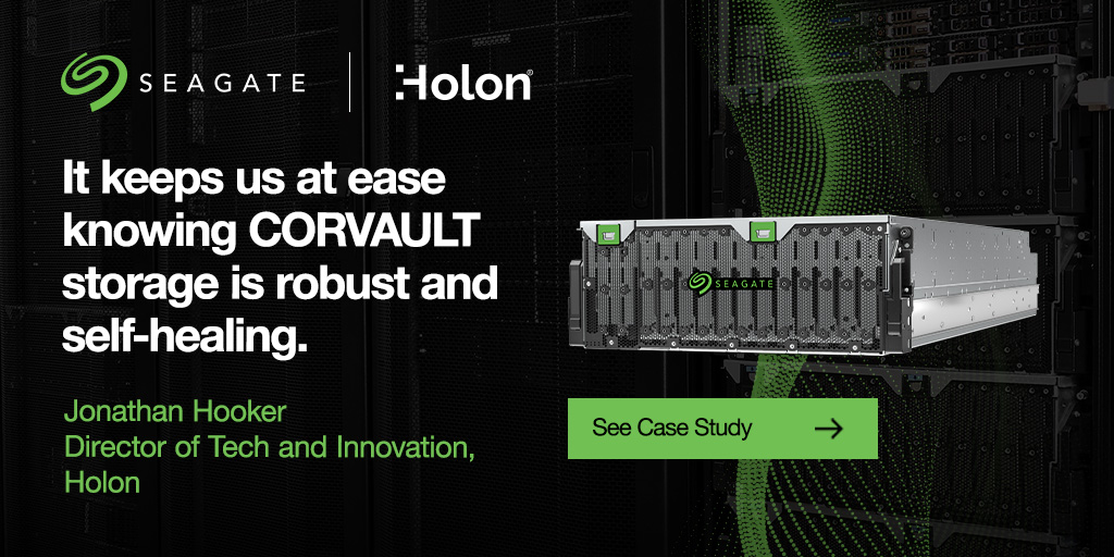 Seagate's tweet photo. Find out why Web 3/Filecoin-focused data storage firm @GlobalHolon chose Seagate's CORVAULT storage system for their eco-friendly infrastructure ➡️ https://t.co/BYDmE1peNX
#SeagateCORVAULT #CORVAULT #Holon https://t.co/J0gsSpDkwK