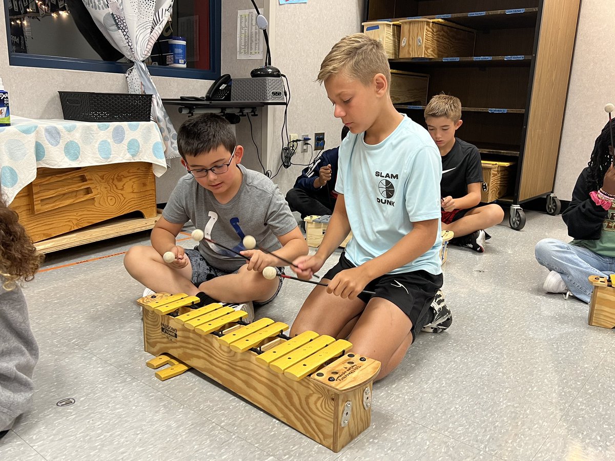 Our fifth grade musicians are learning all about the pentatonic scale. They are learning a pentatonic melody on the barred instruments and are improvising their own B section! I love listening to their creations! <a href="/tullyelemjcps/">Tully Elementary</a> <a href="/JCPSKY/">JCPS</a> <a href="/JcpsMusic/">JCPS Music</a>