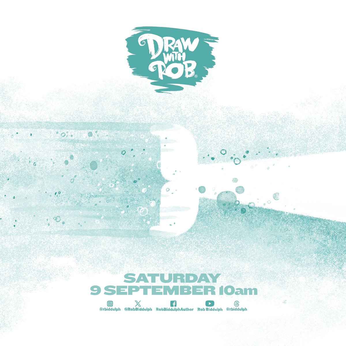 New episode of #DrawWithRob klaxon. And I go full Tony Hart in this one…