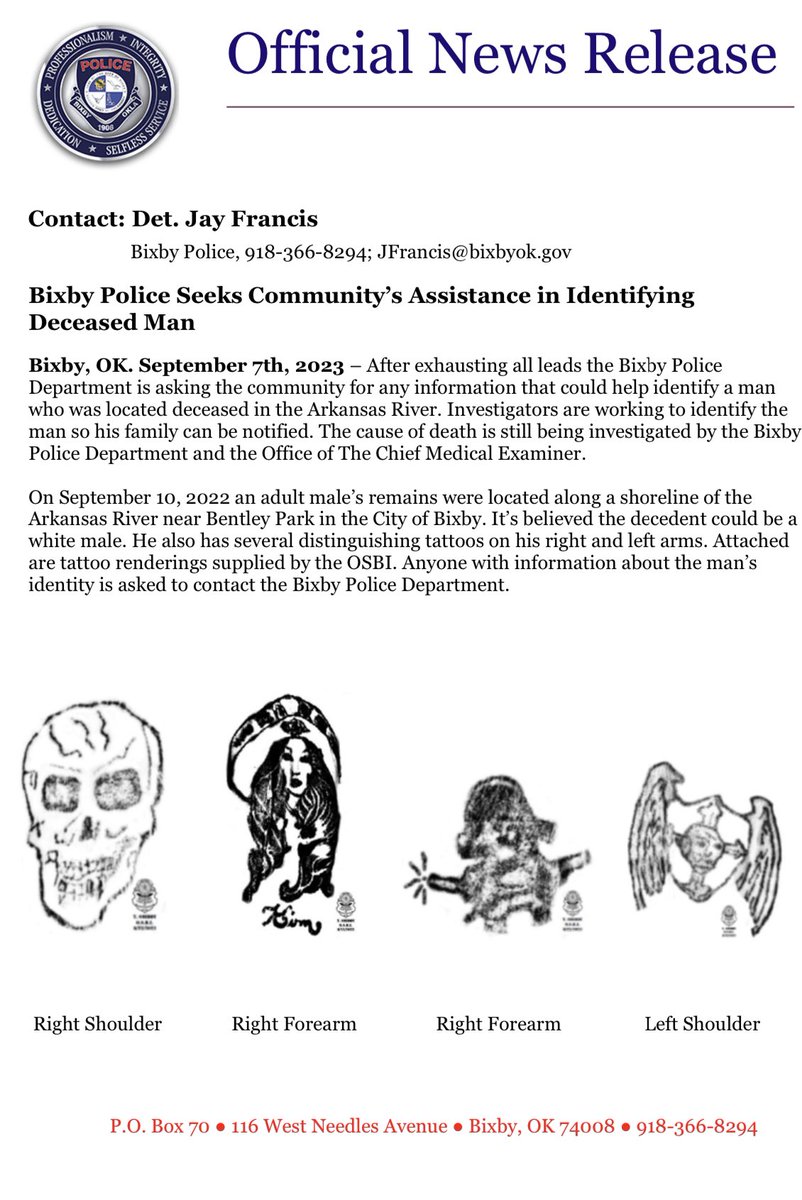 Bixby Police Department tweet media