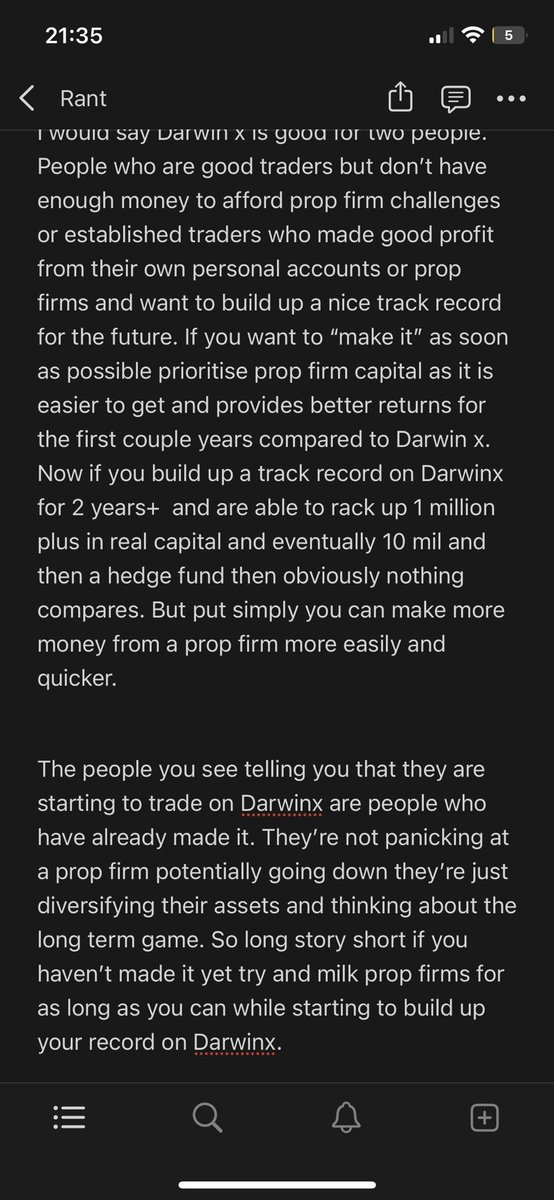 Quick rant on my opinions on Darwinx as I’ve been seeing it everywhere recently. Essentially don’t just panic and abandon the prop firm space because mff was caught doing illegal things.