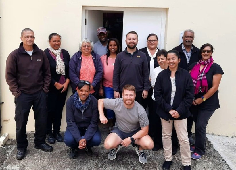 The rare time the #pharmacy team is all together for a farewell lunch to locum #pharmacist Matt! Did a fantastic job of improving the service while I was on leave in the UK. 
#sthelena #healthcare #pharmacytechnician #UKOT #medicines