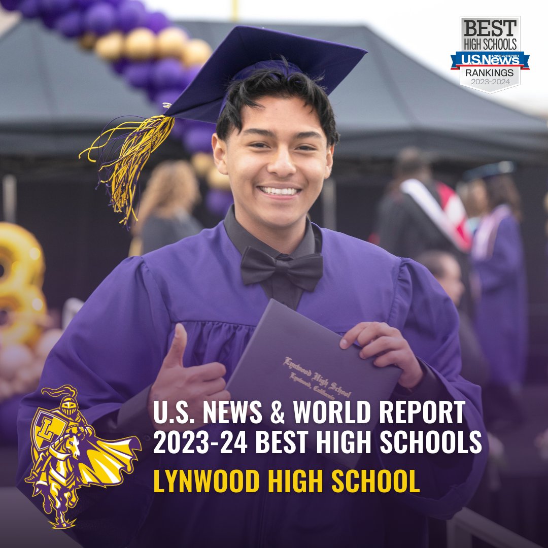 Congratulations to Firebaugh and Lynwood high schools for earning high national and metro-area rankings in @usnews and World Report's 2023-24 Best High Schools report! #WeAreLynwood #BestHighSchools