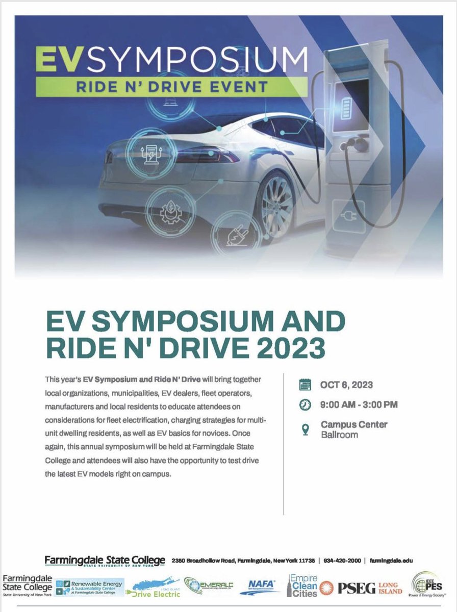 EV Symposium and Ride N' Drive Event - October 6th, 2023