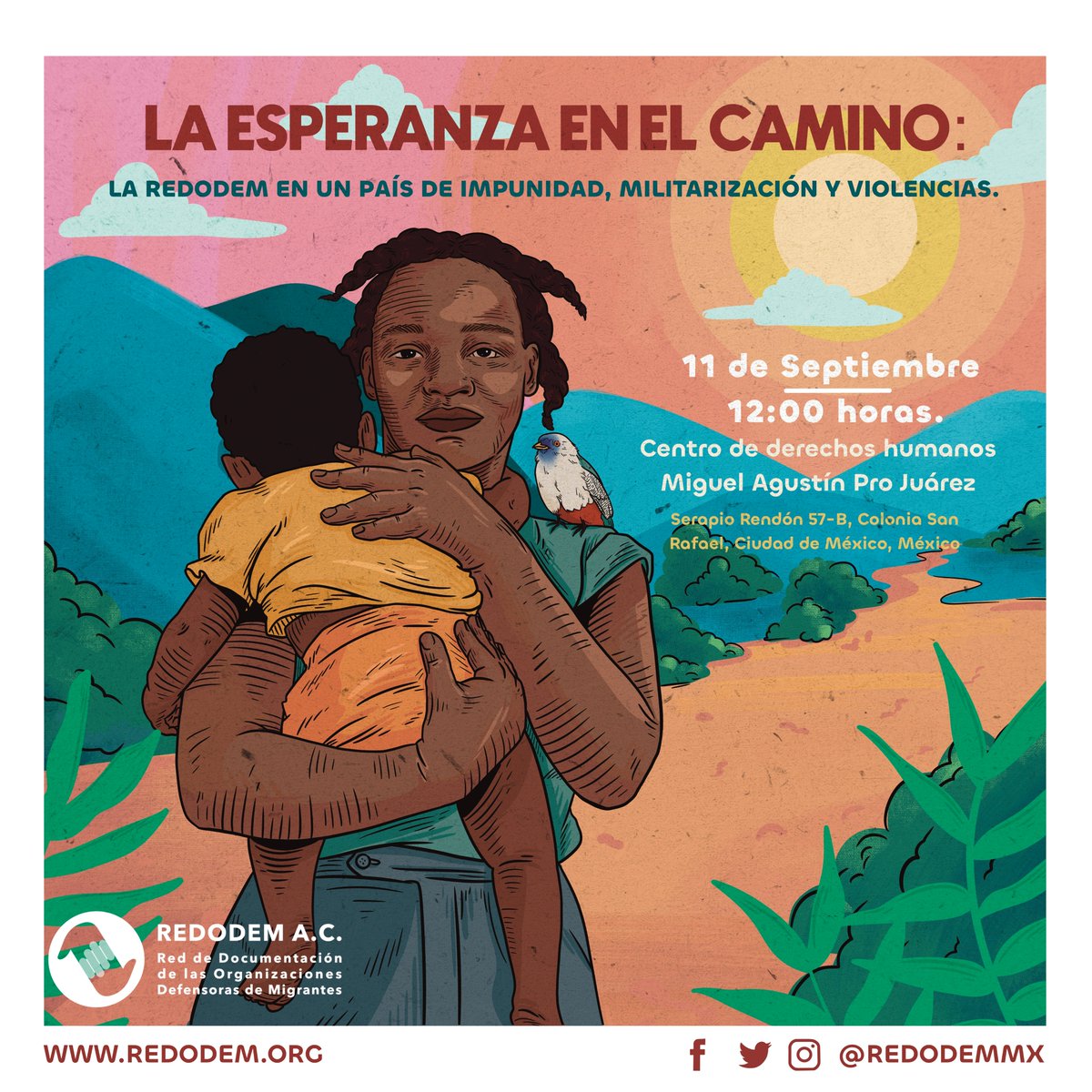CasaRefugiados's tweet photo. Rumbo al informe bi anual de la @RedodemMX 
#EnEquipoyEnRedes. Informe 2021-2022 de REDODEM.
Acompáñanos:
🗓️ 11 de septiembre / 12:00 hrs. (CDMX).

#MovilidadHumana #InformeREDODEM https://t.co/7VGTAcqqgy