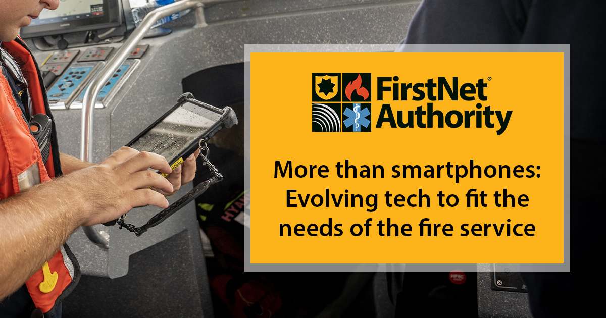 Firefighters need broadband devices that come through in every situation—no matter how hazardous. At the FirstNet Authority, we need the fire service's input to help us evolve tech to make those devices a reality. Learn how you can get involved: firstnet.gov/newsroom/blog/…