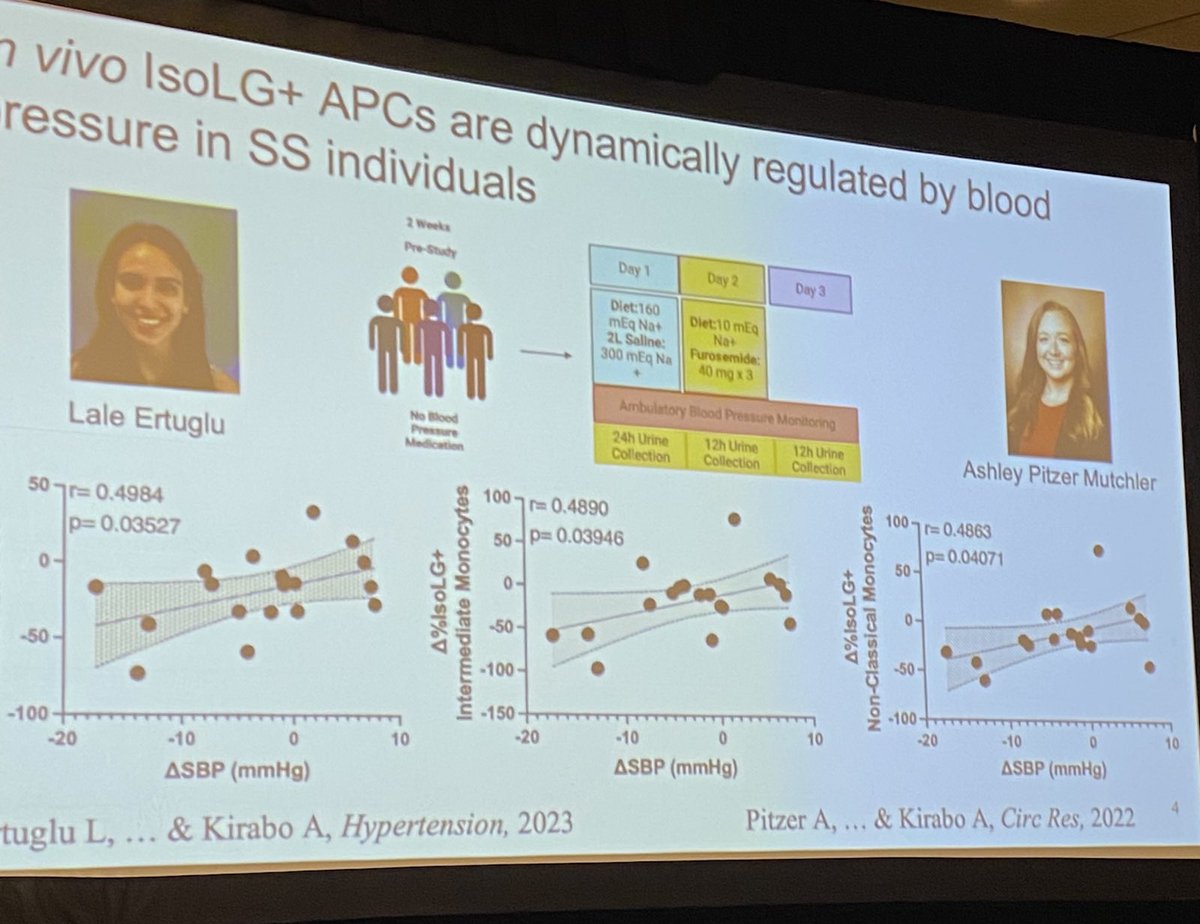 Truly, truly outstanding talk by #KiraboLab PhD student on diagnosis of salt-sensitive hypertension ⁦@_SydneyJamison⁩ at #Hypertension23 @CouncilonHTN @AHAScience! @MeharryMedical @MeharrySOGS ⁦⁦@merrylindseyphd⁩ #ProudMentor!!!