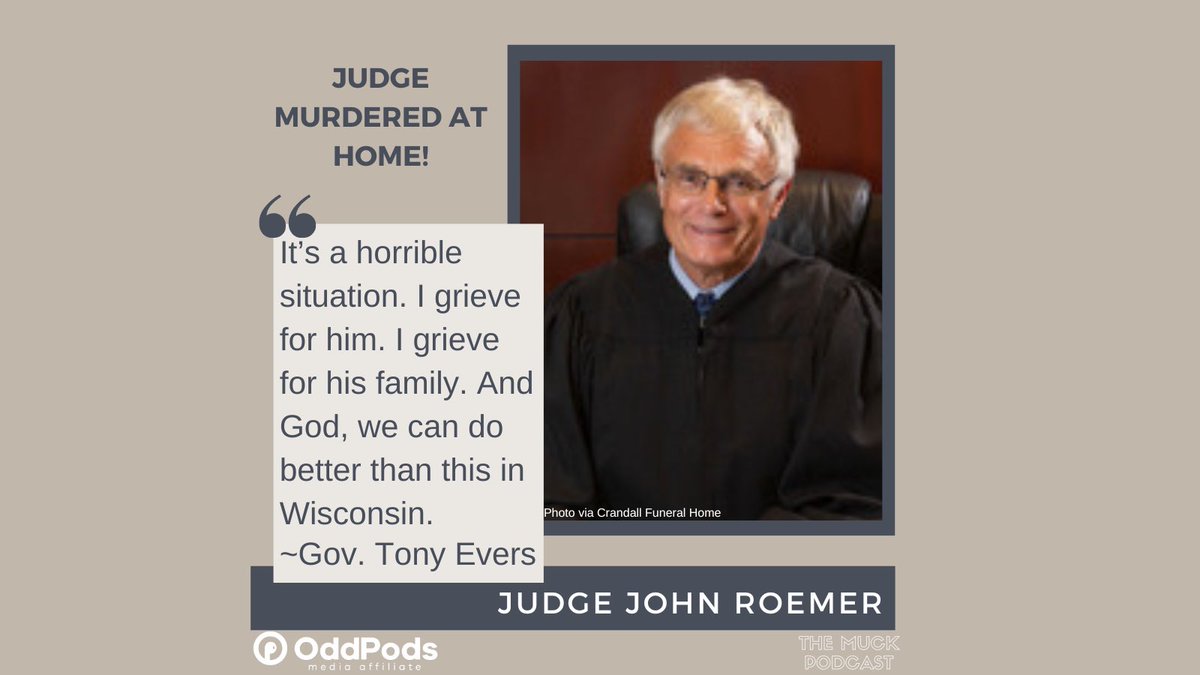 MuckPodcast's tweet photo. John Roemer served as Juneau County Judge until his retirement in 2017. But his retirement was short-lived when he was attacked in his home. 🔪❤️🏛️

https://t.co/PvEYDYgIsy

#murderplot #hitlist #wisconsinpolitics #politicaltruecrime #senselessviolence https://t.co/4bG1y91qZn