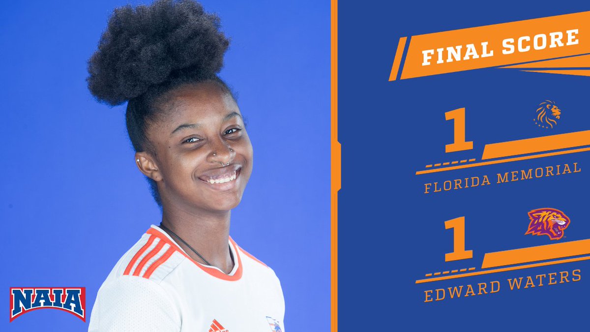 FINAL |

<a href="/FMU_WSOC/">Florida Memorial University Women's Soccer</a> 1
<a href="/EWU_Athletics/">Edward Waters Athletics</a> 1

#Lions and #Tigers draw in #Duval. Both #HBCU's remain undefeated.

26th min. - Goal by FMU winger Lea Valdez!

#Lions finish non-conference play &amp; will begin <a href="/SunConference/">The Sun Conference</a> action on 9/13 vs. #5 Keiser.

#fmu #lions #hbcu #soccer #hbcu 🦁⚽️