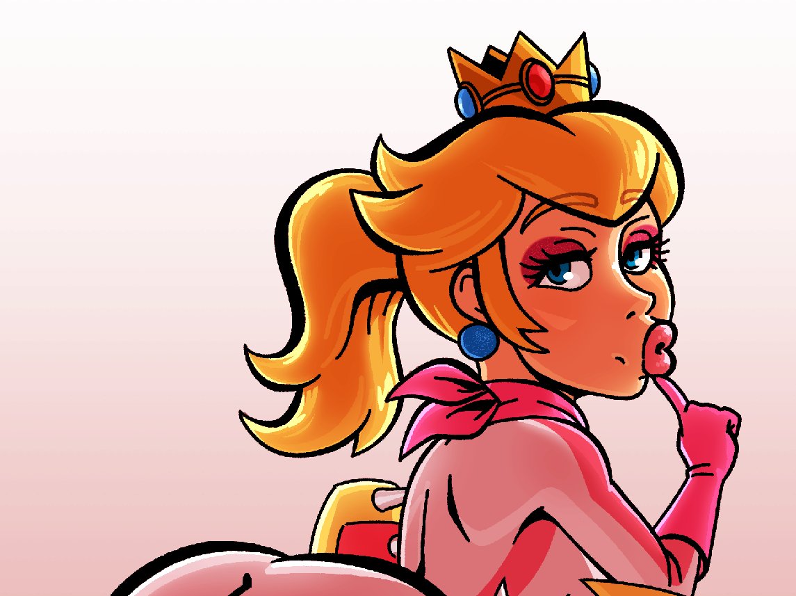 A Biker Peach booty butt ass pinup just went up for all my supporters for only 15 golden coins!!