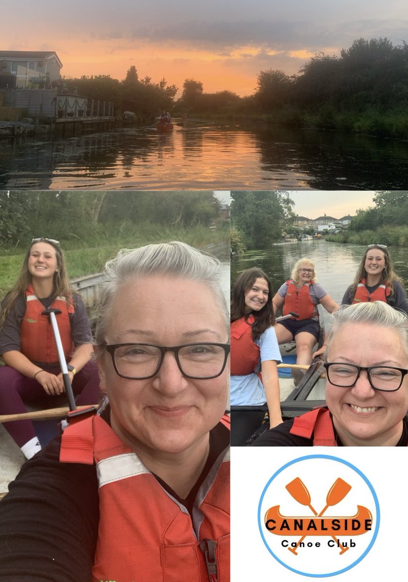 What a beautiful evening to be paddling down the #LeedsLiverpoolCanal with canoe club 🛶. Bit different paddling in a two, rather than individually, for a change. Thank you <a href="/CanalsideBBurn/">Canalside Activity and Environment Centre</a>
<a href="/ActiveLancs/">Active Lancashire</a> @BritishCanoeing <a href="/Sport_England/">Sport England</a>