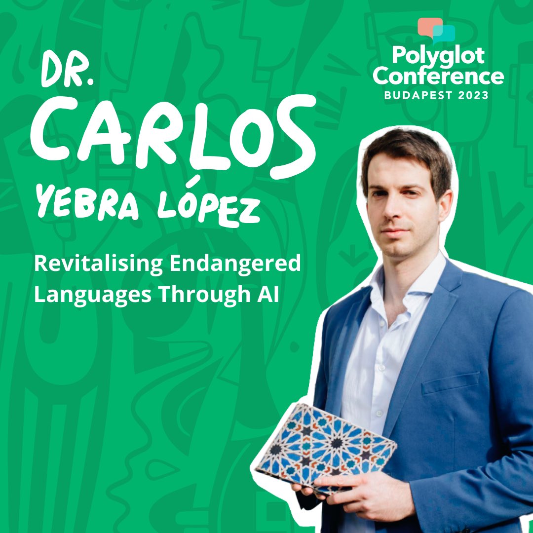 polyglot_confer's tweet image. Join Dr. Carlos Yebra López at #PolyglotConference Budapest as he explores the incredible role of #AI chatbots and their role in saving #EndangeredLanguages. …ConferenceBudapest2023.eventbrite.com
#LinguisticPreservation
#LanguageRevitalization #LangTwt