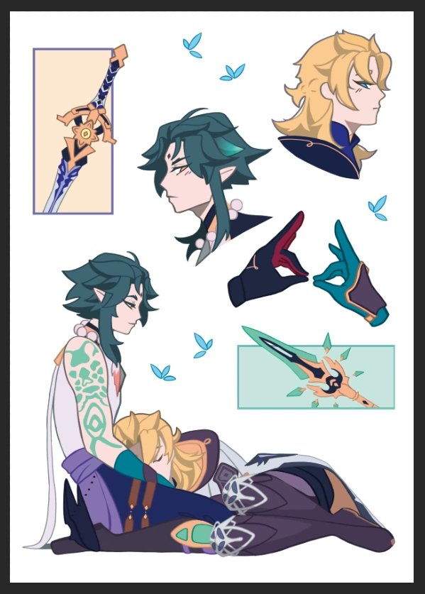 #xiaobedo lil stickers 🥺🥺