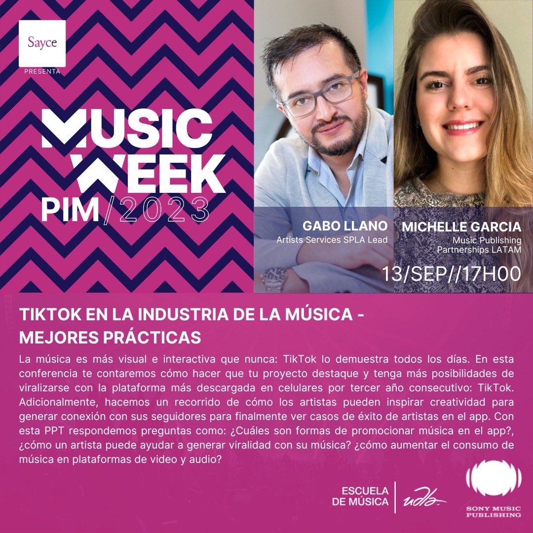 Este día está lleno de conocimiento y oportunidades para crecer en la industria musical. Entérate quiénes serán los ponentes y aprende de los mejores 😎