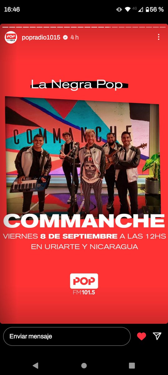 PrensaMarChar's tweet photo. 📣Produce #MarcharProduccionArtistica 

📌 #Viernes #8Sep 👉🏻12 hs👈🏻

#EnVivo #Commanche @PGgroso En #LaNegraPop #LaCumbiaDeLas12 🗣️🎤🎵

🎧🎙️Con la conducción de @Negropolis_8990 @ladybarby @araberamil &amp; gran 👥 equipo @rickyachaval

⬇️📻Por @popradio1015 

#RADIO #streaming https://t.co/yRLtD9MKZj
