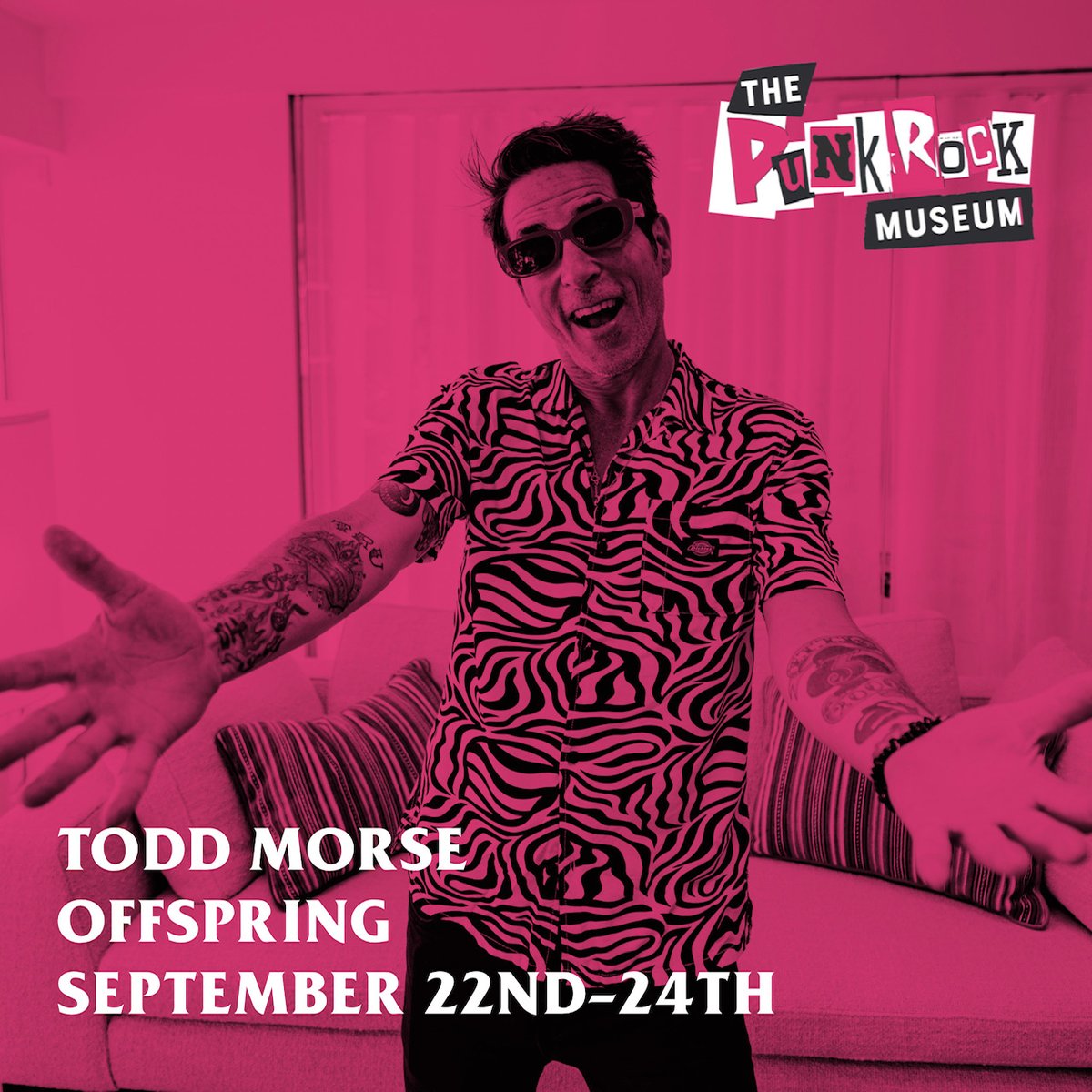 Todd will be a tour guide at The Punk Rock Museum in Las Vegas from September 22-24! Get more info &amp; book a guided tour now at thepunkrockmuseum.com.