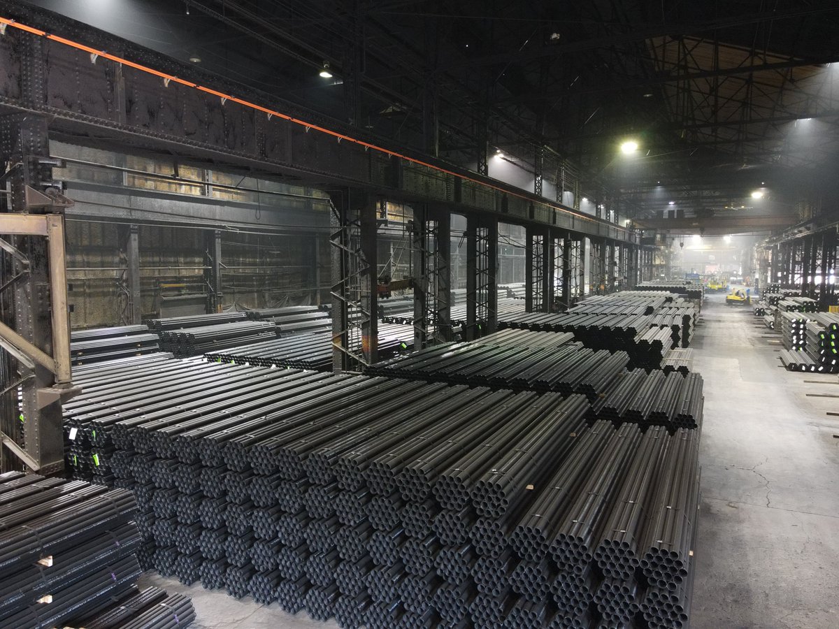 BullMooseTube's tweet photo. Our Masury, OH facility carries on the region’s strong #steel heritage w/prod. of ASTM A135 &amp; A795 sprinkler pipe. W/sizes ranging from 1”– 4” NPS in Sched. 10 &amp; Sched. 40, Eddy Flow from 1.25”– 4” NPS, &amp; Eddy Thread from 1”– 2” NPS, Masury is ready to help put out any fire. https://t.co/VBUe58ZHwb