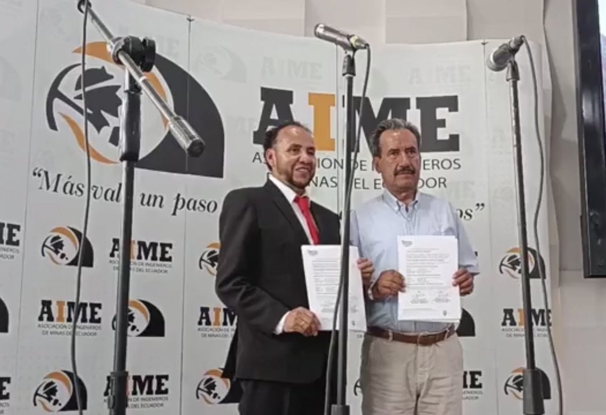 IIGE_Ec's tweet photo. Con la firma de este convenio se busca conformar una alianza estratégica entre @IIGE_Ec y la @AIME_EC para la generación de nuevos conocimientos, intercambio científico, transferencia de tecnología y de conocimiento para la realización de investigaciones conjuntas, entre otros. https://t.co/iltjaD0FBJ