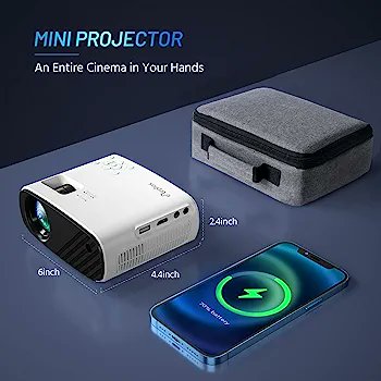 Mini Projector for iPhone, ELEPHAS 2023 Upgraded 1080P HD Projector, 8000L Portable Projector with Tripod and Carry Bag, Movie Projector Compatible with Android/iOS/Windows/TV Stick/HDMI/USB
(Share with Someone 😉 Your support is everything ❤️ Buy now 👇🏻)
amzn.to/3RdpMlE