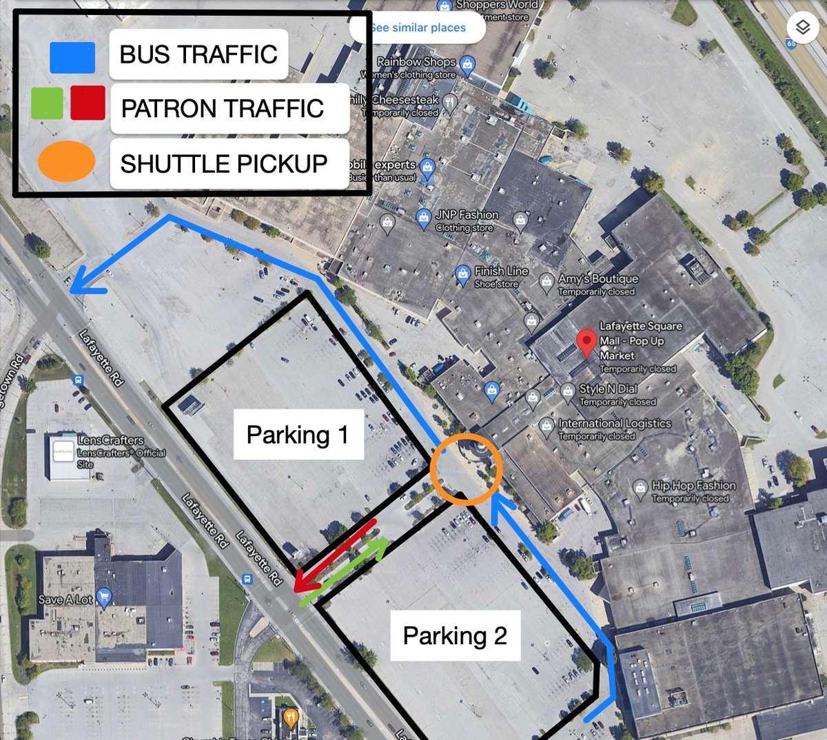 Reminder! This year, ALL Penrod guest parking is at Lafayette Square Mall. A shuttle will run to and from Newfields' main entrance on 38th St. There will be limited handicapped and paid parking at Newfields. Please see our website for more questions. penrod.org/arts-fair-faq