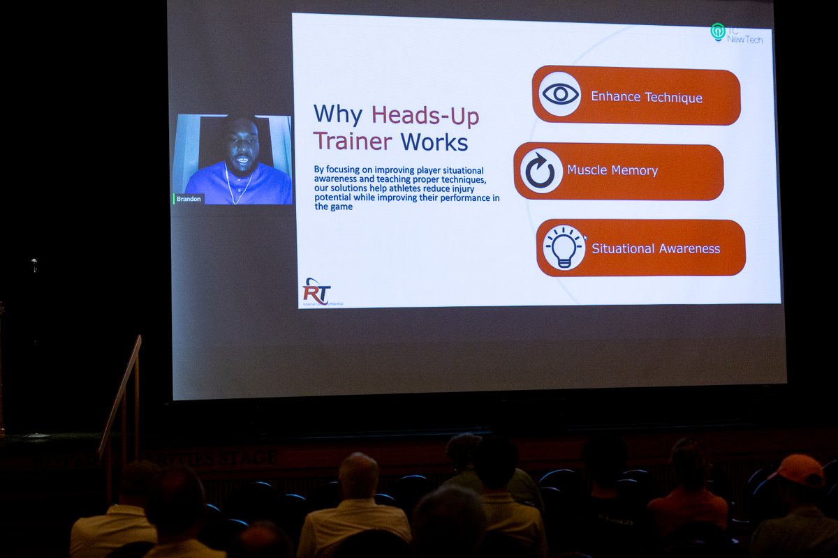 TCnewtech's tweet image. &quot;Reaction Technologies&apos; virtual pitch was nothing short of spectacular. Their innovation in athlete safety and performance produced shocking applause from the audience, and if applause alone were the gauge, they would have won that way, too!&quot; Event Director TCNewTech