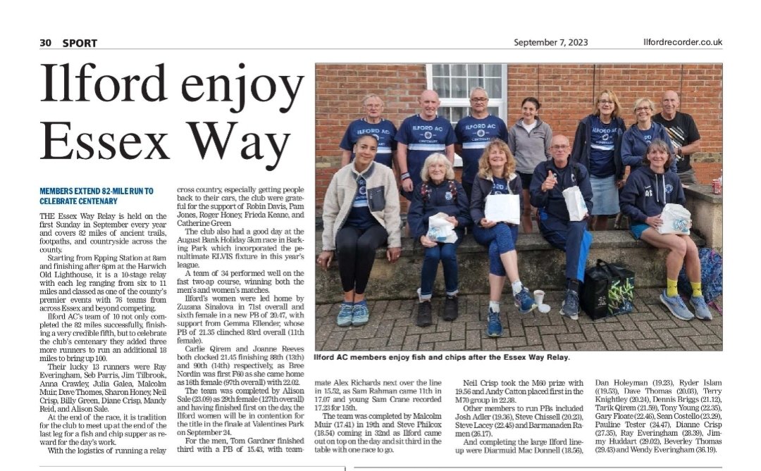 This weeks Ilford Recorder