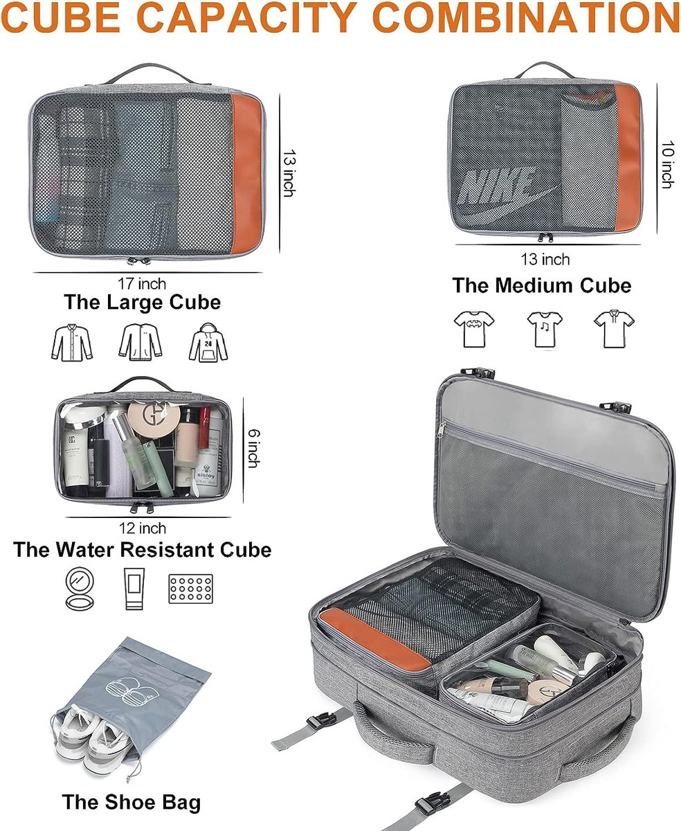 hope_haddon's tweet photo. Carry on Backpack, Extra Large 40L Flight Approved Travel Backpack for Men &amp; Women,Expandable Large Suitcase Backpacks With 4 Packing Cubes,Water Resistant Luggage Daypack
(Share with Someone 😉 Your support is everything ❤️ Buy now 👇🏻)
https://t.co/MBT15J0iS6 https://t.co/R4jSOpbNs5