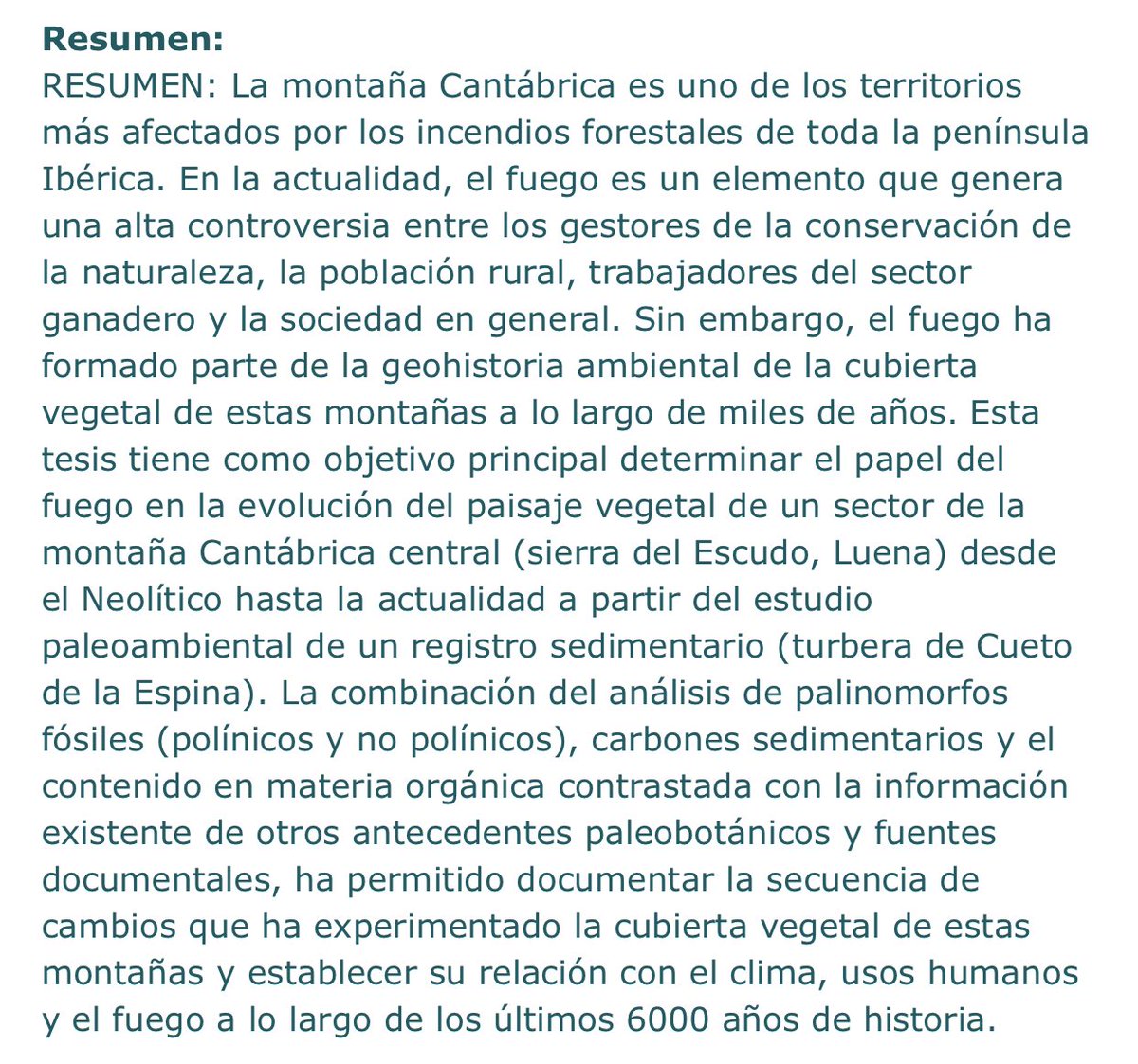 VirginiaCarrace's tweet photo. Las turberas de la Sierra del Escudo nos permiten reconstruir 6000 años de información paleoambiental https://t.co/4eOd25o9H2 y unidas a los 18000 años de La Molina https://t.co/t5IwCfO3xe nos permiten conocer muy en detalle la evolución de vegetación y fuego en el valle del Pas https://t.co/c5ltIXfUR5