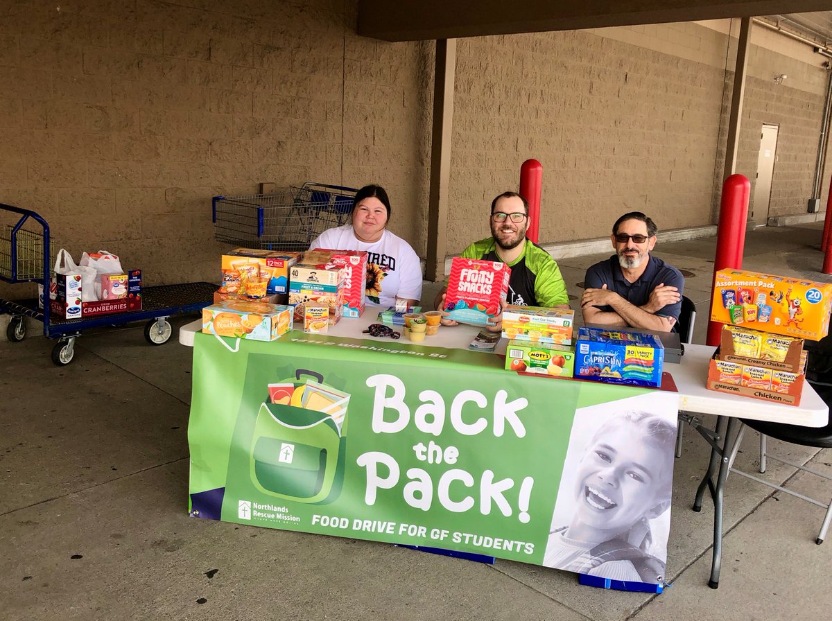 nrmission's tweet image. Thank you so much to everyone who &quot;Backed the Pack,&quot; donating food and dollars to kick off a new school year of the #BackpackProgram! 🎒

More than 1200 children in Grand Forks will receive valuable support through the program this school year.

#morethanjustashelter