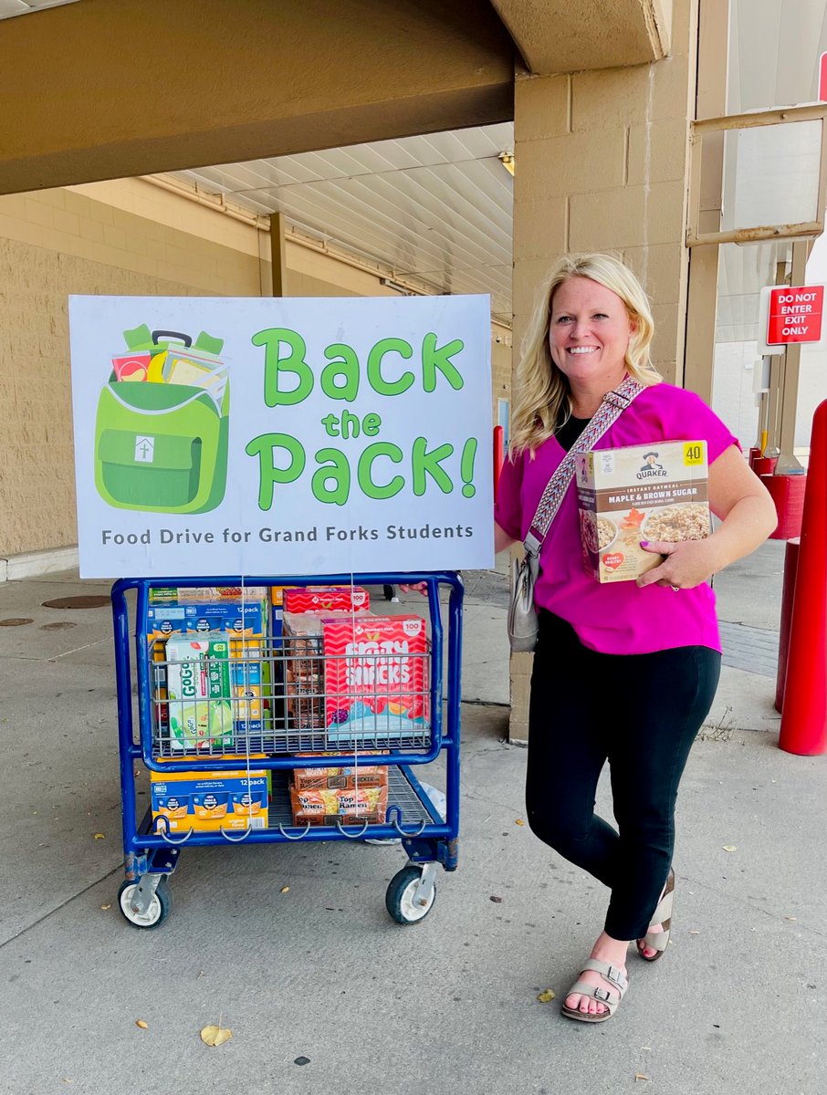 nrmission's tweet image. Thank you so much to everyone who &quot;Backed the Pack,&quot; donating food and dollars to kick off a new school year of the #BackpackProgram! 🎒

More than 1200 children in Grand Forks will receive valuable support through the program this school year.

#morethanjustashelter