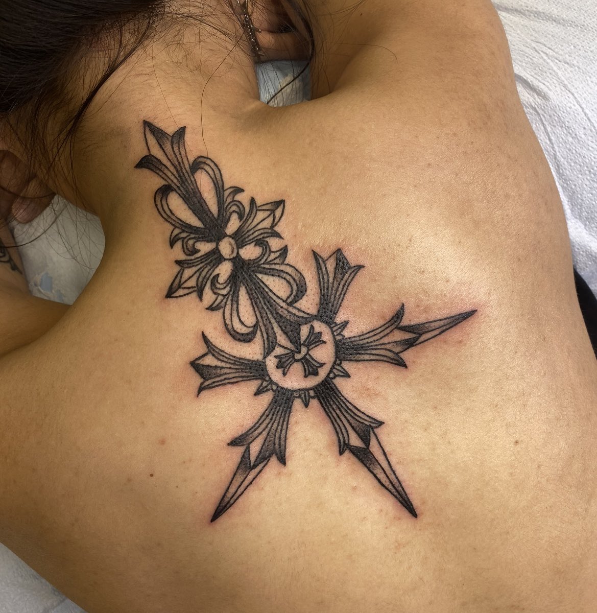 Kat__Soto's tweet photo. I just realized I hardly have tattoos I’ve done on here so here’s a dump https://t.co/LXnosBZF2L