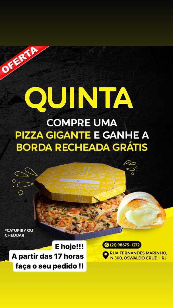 Restaurante e Pizzaria KOXIXO (@pizzariakoxixo) on Twitter photo 