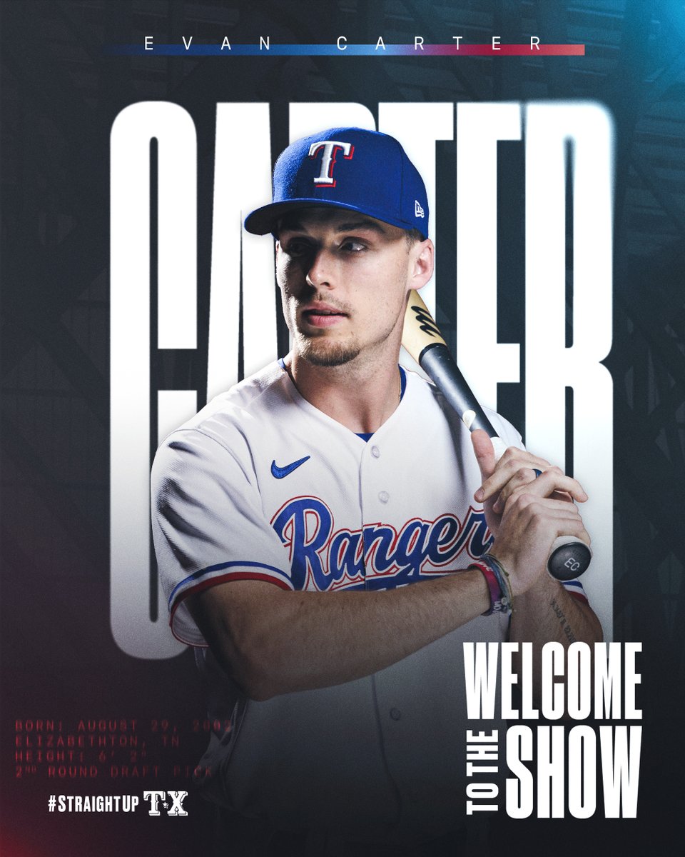 Evan Carter is headed to The Show. #StraightUpTX