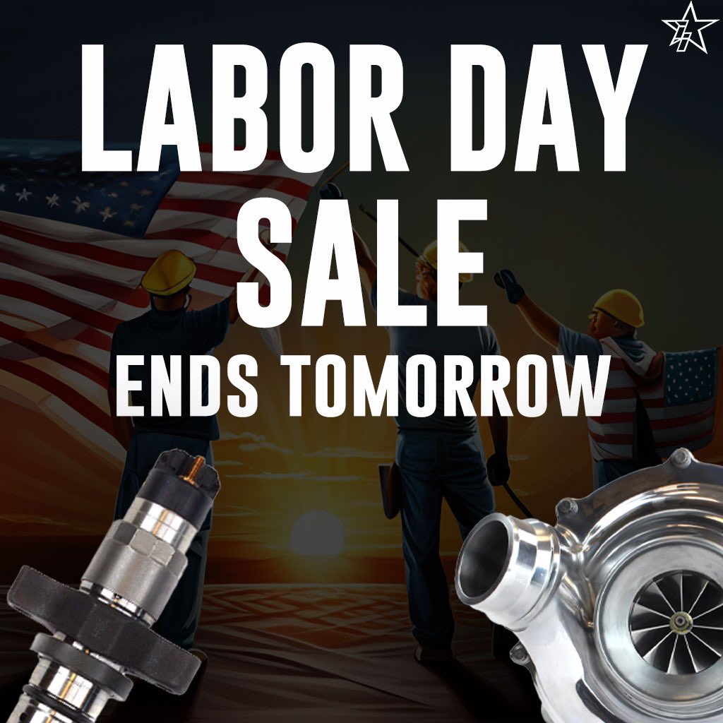 iisdiesel's tweet image. Labor day Sale ENDS TOMORROW!!
Don’t miss out on this 10% off discount👊🏻🚨

#iidiesel #diesel #dieseltrucks #dieselparts #diesellife