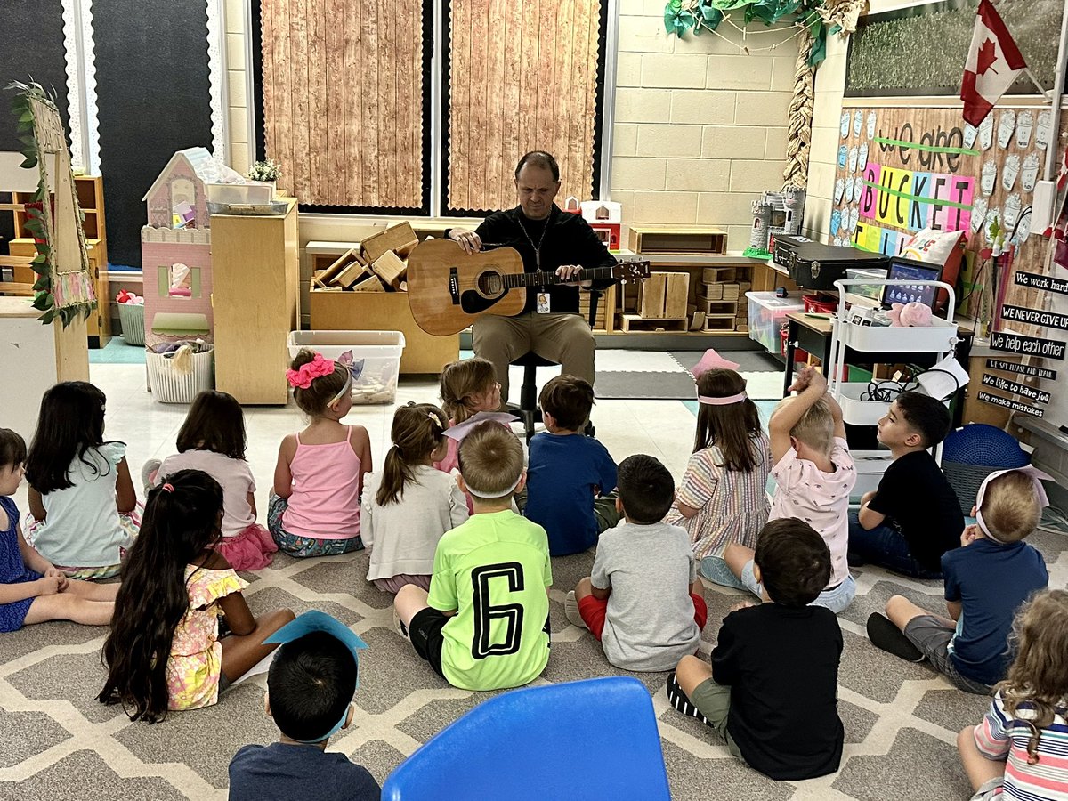 Our first music class of the year with the fabulous Mr. Garbos! 🎶🎼🎵