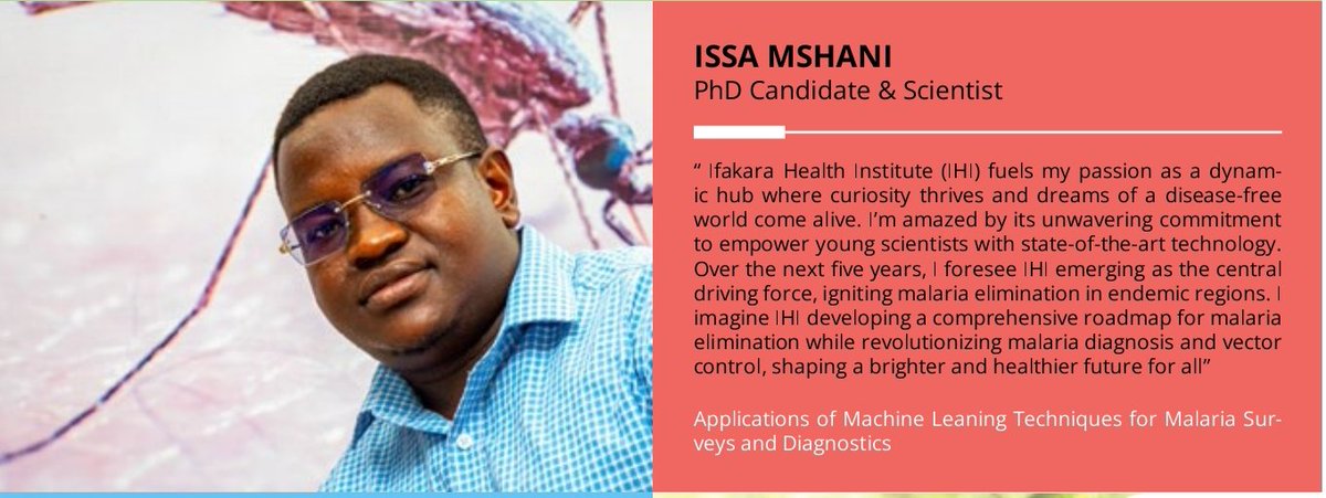 'I am amazed by its unwavering commitment to empower young scientists with state-of-the-art technology.  In 5 yrs,I imagine #IHI developing comprehensive roadmap for malaria elimination while revolutionizing #malariadiagnosis and #vectorcontrol, shaping healthier future for all'