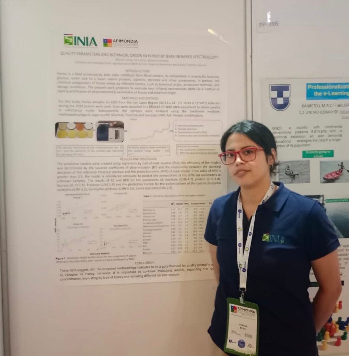 Estamos en <a href="/Apimondia_Chile/">Apimondia Chile 2023</a> 

Pablo Ulloa #INIALaPlatina y Mariela Silva #INIARemehue están presentado sus estudios, en el Congreso Internacional de Apicultura que se realiza en Chile

Los trabajos de ambos se enmarcan en impulso que da <a href="/iniachile/">INIA Chile</a> a prácticas apícolas sostenibles