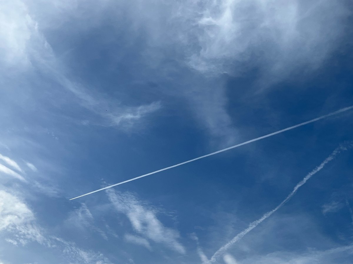 The media are branding it ‘toxic #SaharanDust ’ but ignoring the fact aircraft trails are forming into cloud cover which is now dimming the sun. Look up now and you’ll see it in operation - a complete artificial white out as usual. This is your #ClimateScam in action #chemtrails