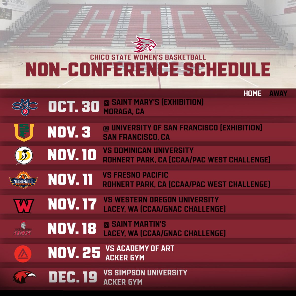 Non-conference schedule is set! 🤩

#WildcatFamily