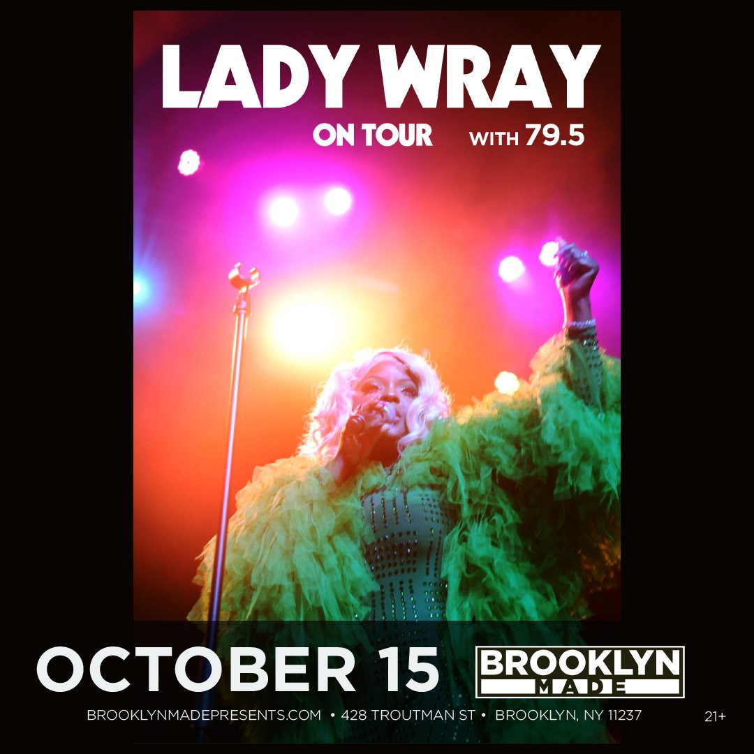 ⭐ SUPPORT ADDED! ⭐ 

🎶 Groove into the night with the soulful and psychedelic vibes of Brooklyn's own <a href="/79point5/">79.5</a> as they set the stage for @ladynicolewray on October 15! Grab your tickets now! 
🎟️: bit.ly/3RanSSM