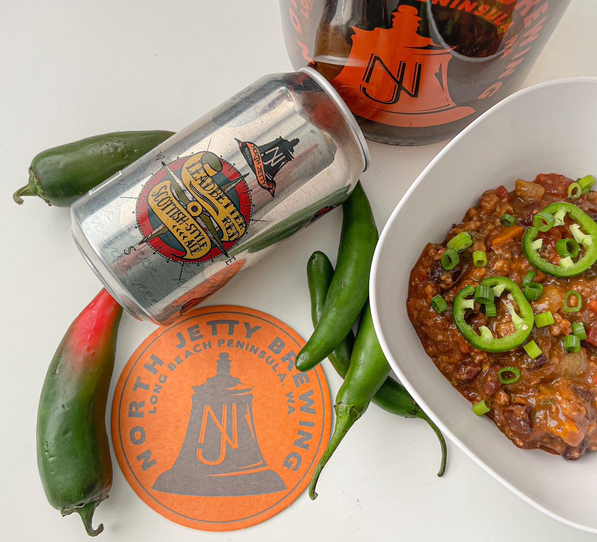 North Jetty’s First Annual Chili Cook Off!
Sign up now thru Sept.20
Compete to be best Chili Chef of North Jetty! Cook Off opens at 12pm. $5 gets you 3 oz of each chili &amp; a piece of cornbread. Vote for the best Chili &amp; the winners local Charity of Choice gets all entrance fees.