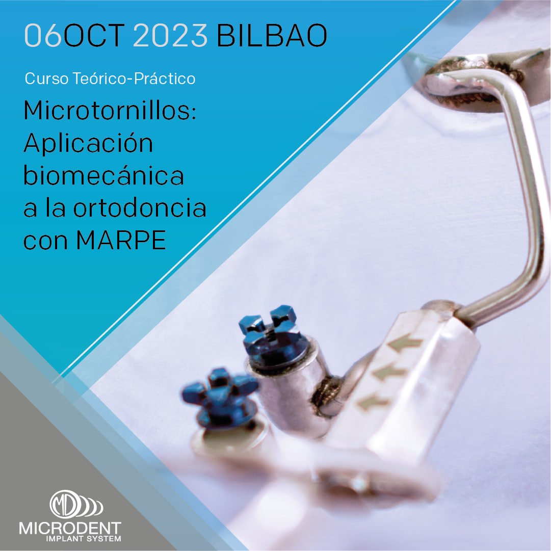 MicrodentSystem's tweet photo. Curso Teórico-Práctico🇪🇸😃
Microtornillos: Aplicación biomecánica a la ortodoncia con MARPE.

✅ Aprenderás nuevas estrategias en la colocación de microtornillos.
✅ Adquirirás confianza en aparatología MARPE.
✅ Conocerás todas las posibilidades de tratamientos.
Bilbao 6 Octubre https://t.co/jtbmeptid5