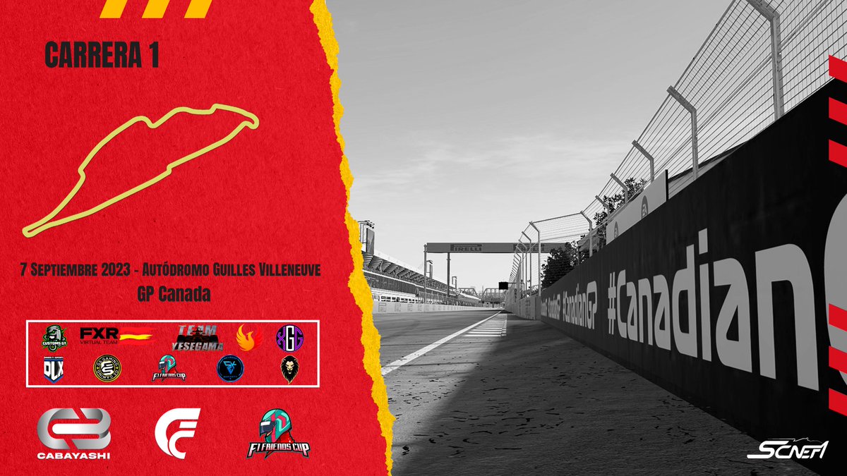 #SCNEF1 | 🔴 ¡ARRANCAN LAS CARRERAS EN SCNEF1!

🇨🇦 Hoy empieza la T17 con la carrera en Canadá, 35 vueltas de infarto las cuales nos darán a nuestro primer ganador y equipo líder.

🎙️ Te lo contará todo <a href="/SSambreel/">Lobatoburgales99</a> en nuestro Twitch

📺 twitch.tv/f1friendscup

🍀 ¡Suerte a todos!