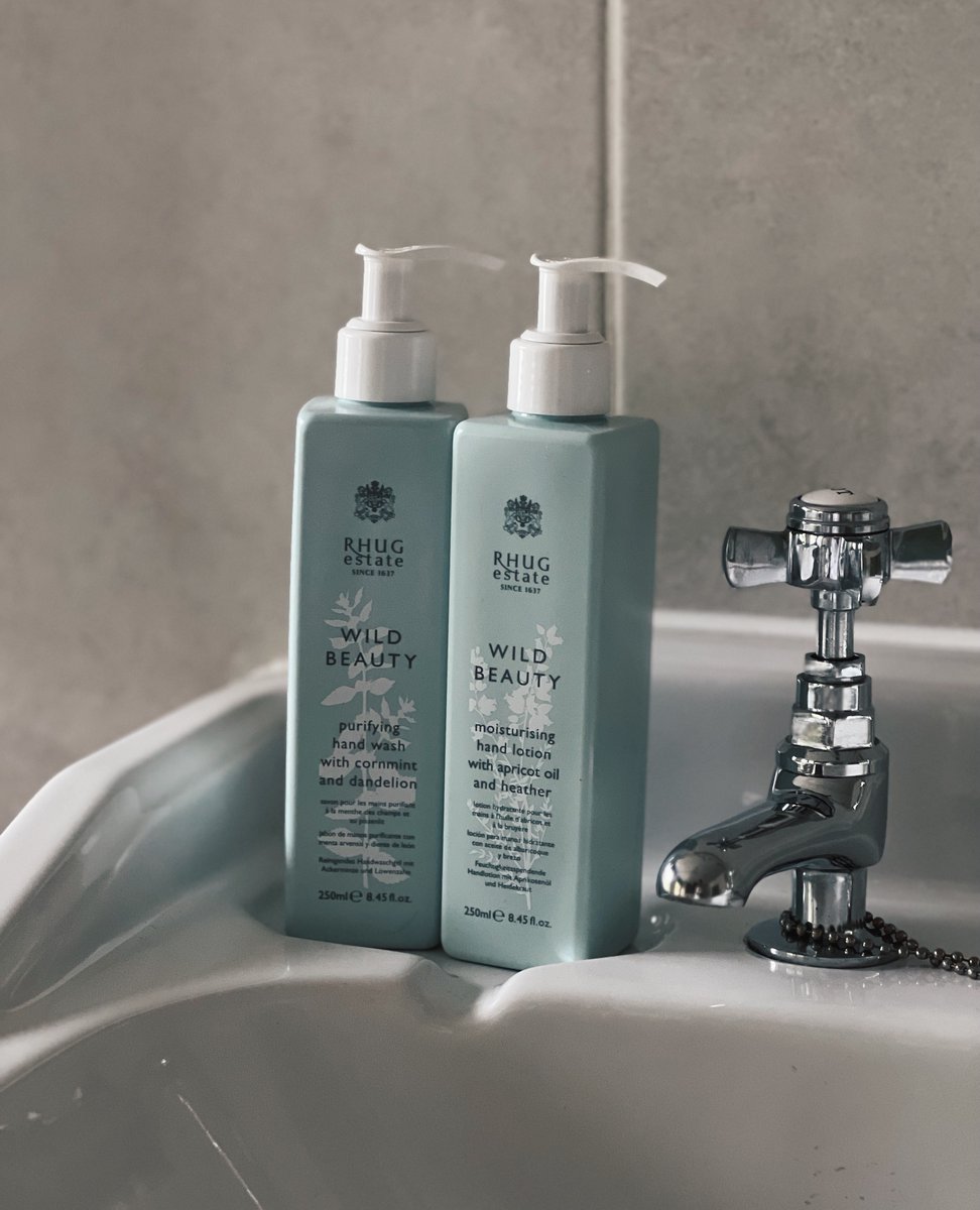 The best-dressed bathrooms always have Rhug Wild Beauty's Purifying Hand Wash & Moisturising Hand Lotion in them. ⁠
⁠
📸 @rutlandgirlfashionstyle⁠
⁠
⁠#WildBeauty #RhugWildBeauty #RhugEstate