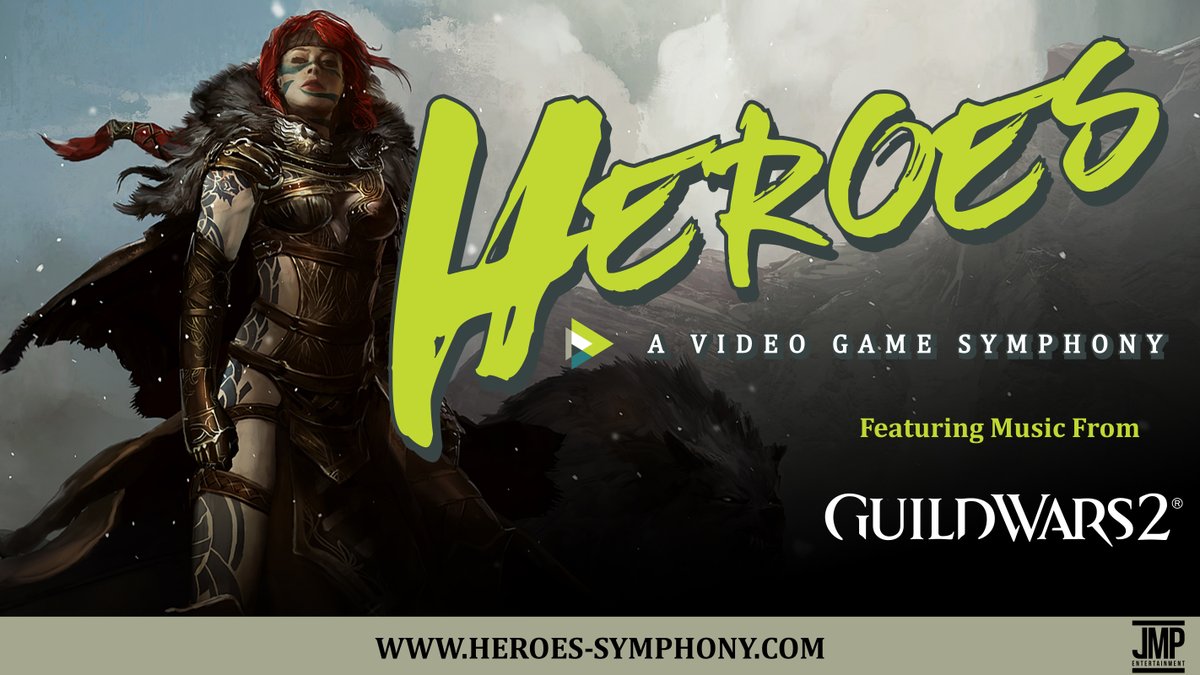 GuildWars2's tweet photo. Heroes: A Video Game Symphony featuring music from #GuildWars2 and other games, is hitting Cincinnati and Atlanta this month! Use code GUILDWARS for a 15% off tickets and prepare to be entertained! Show schedule and ticket info here: https://t.co/sYOshQs5bP https://t.co/sqgsANqGrR