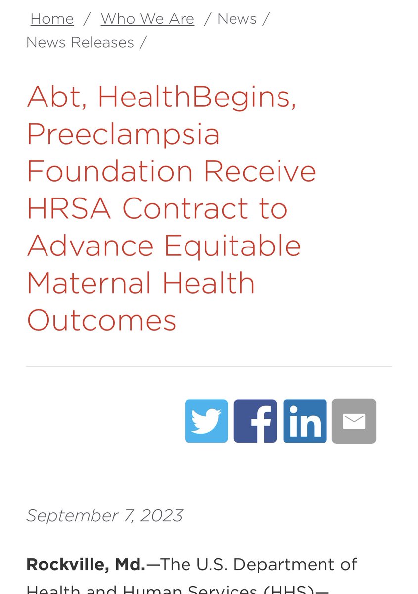 RishiManchanda's tweet photo. Thrilled to announce this partnership! 

With @HRSAgov support, @HealthBegins will work with @abtassociates &amp; @MommasVoices to help 36 health centers advance maternal health equity. 

Excited to apply our expertise in #upstreamQI to help health centers reduce health inequities. https://t.co/5YbN7NNL2y