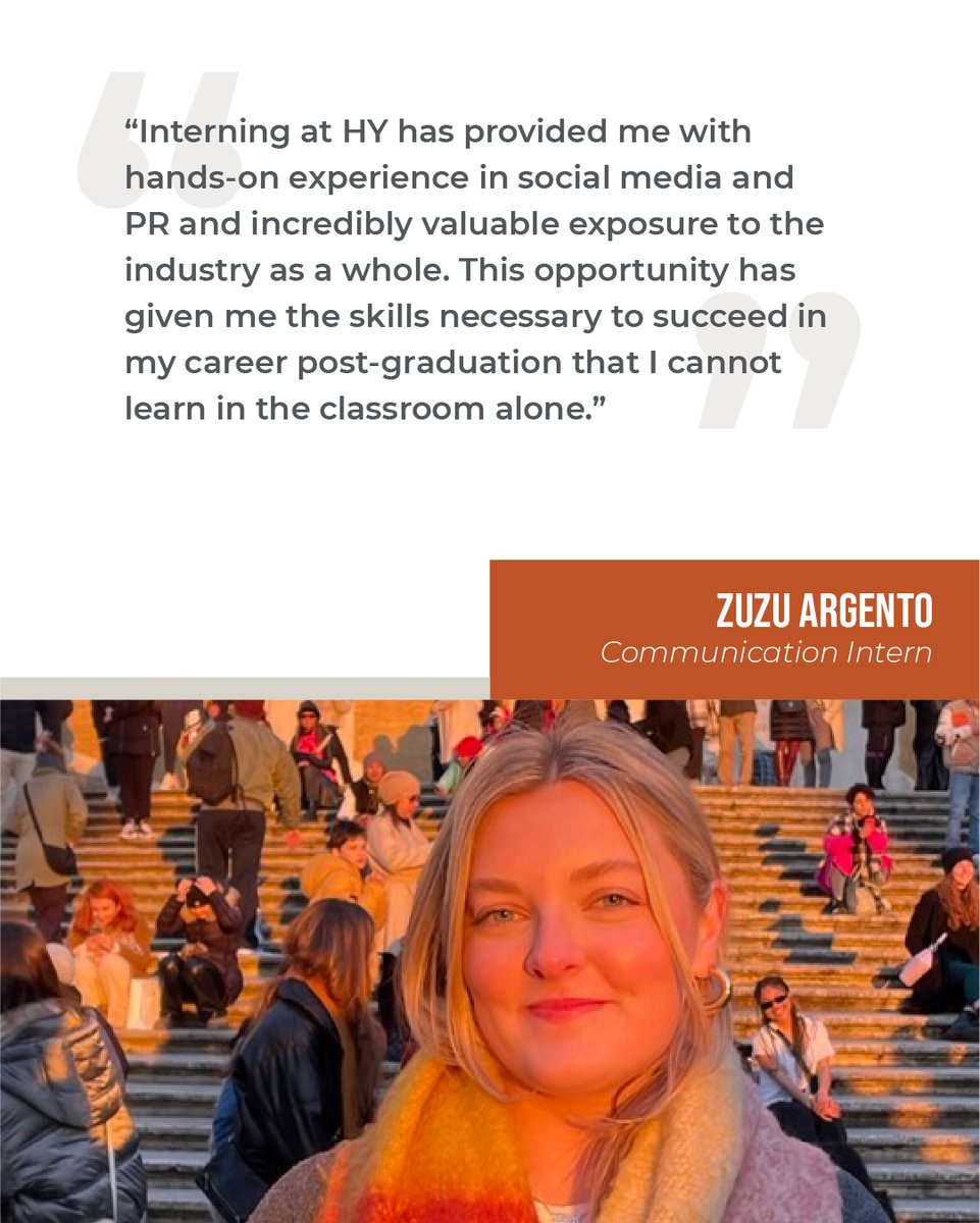 As our communication intern Zuzu prepares to head back to school, here’s how HY has helped her prepare for her future goals.