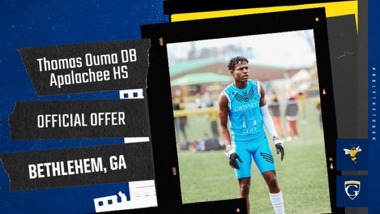 Thomas Ouma (@thomasouma16) on Twitter photo #AGTG to receive my second offer from <a href="/GracelandFB/">Graceland Football</a> <a href="/JameslewisCoach/">James Lewis</a> <a href="/ApalacheeFB/">Apalachee Football</a> <a href="/CoachM_Hancock/">Mike Hancock</a> <a href="/RecruitGeorgia/">Recruit Georgia</a> <a href="/PrepRedzoneGA/">Prep Redzone Georgia</a> #AGTG to receive my second offer from <a href="/GracelandFB/">Graceland Football</a> <a href="/JameslewisCoach/">James Lewis</a> <a href="/ApalacheeFB/">Apalachee Football</a> <a href="/CoachM_Hancock/">Mike Hancock</a> <a href="/RecruitGeorgia/">Recruit Georgia</a> <a href="/PrepRedzoneGA/">Prep Redzone Georgia</a>